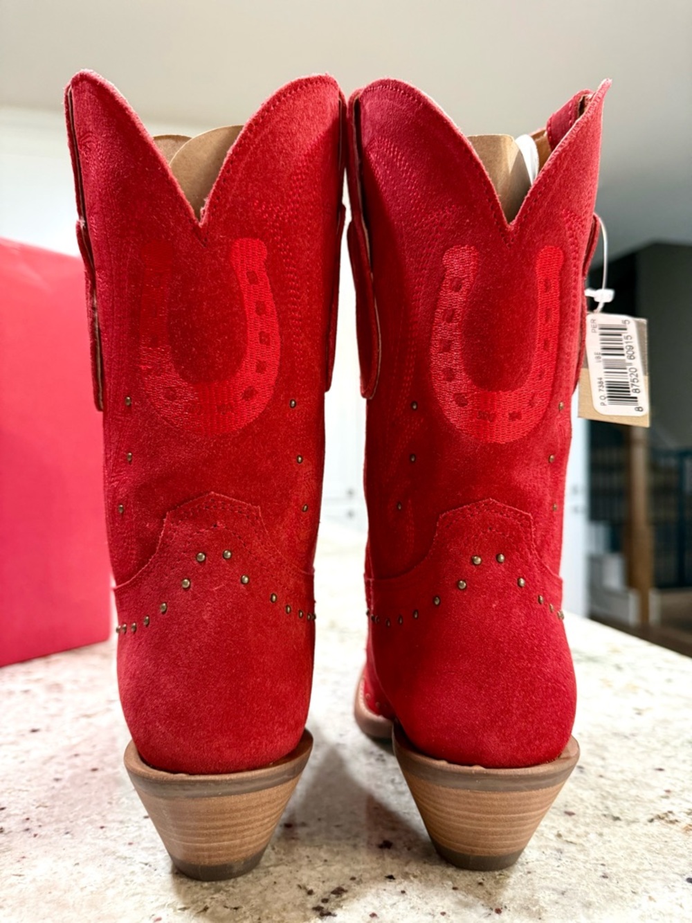 DINGO Hallmark x Opry® Merlot Suede Women's Cowboy Boots NWT - Picture 8 of 16